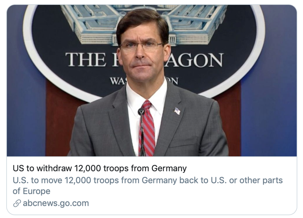 美国_军事|美国突然从德国撤军1.2万，四问释疑