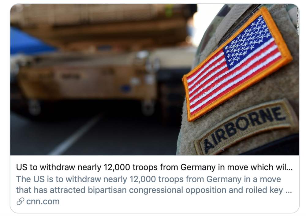 美国_军事|美国突然从德国撤军1.2万，四问释疑