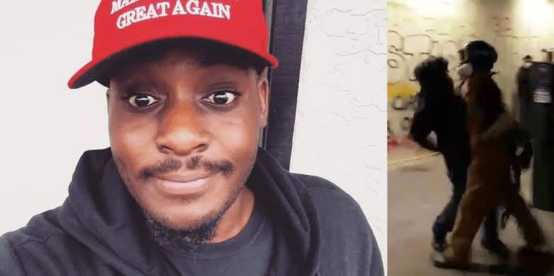 特朗普|黑人摄像师在美国抗议活动中被刺伤，只因为他支持特朗普