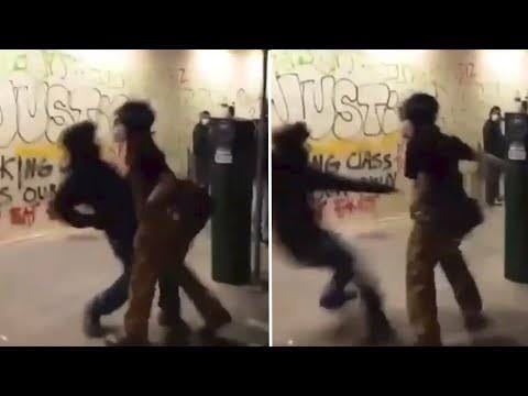 特朗普|黑人摄像师在美国抗议活动中被刺伤，只因为他支持特朗普