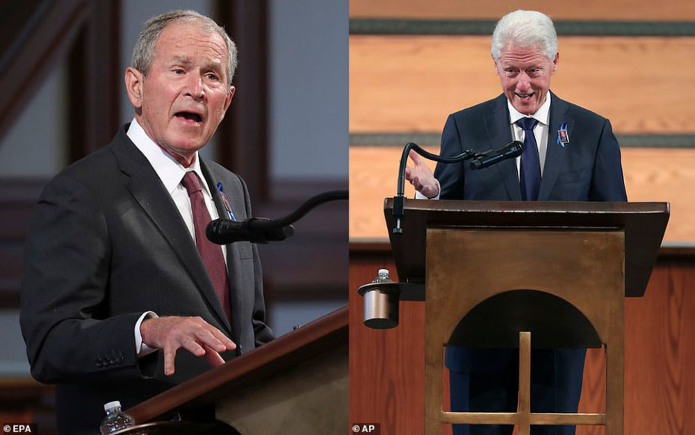 唐纳德·特朗普|美国三位前总统齐聚约翰·刘易斯葬礼，奥巴马暗讽特朗普，有人阻止投票