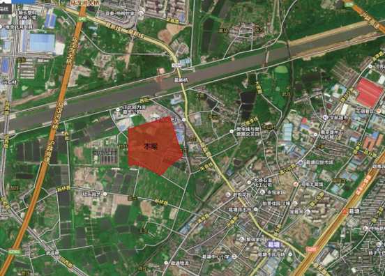 项目位于新区葛塘街道,东临葛塘河,南临规划道路,西至大厂污水处理厂