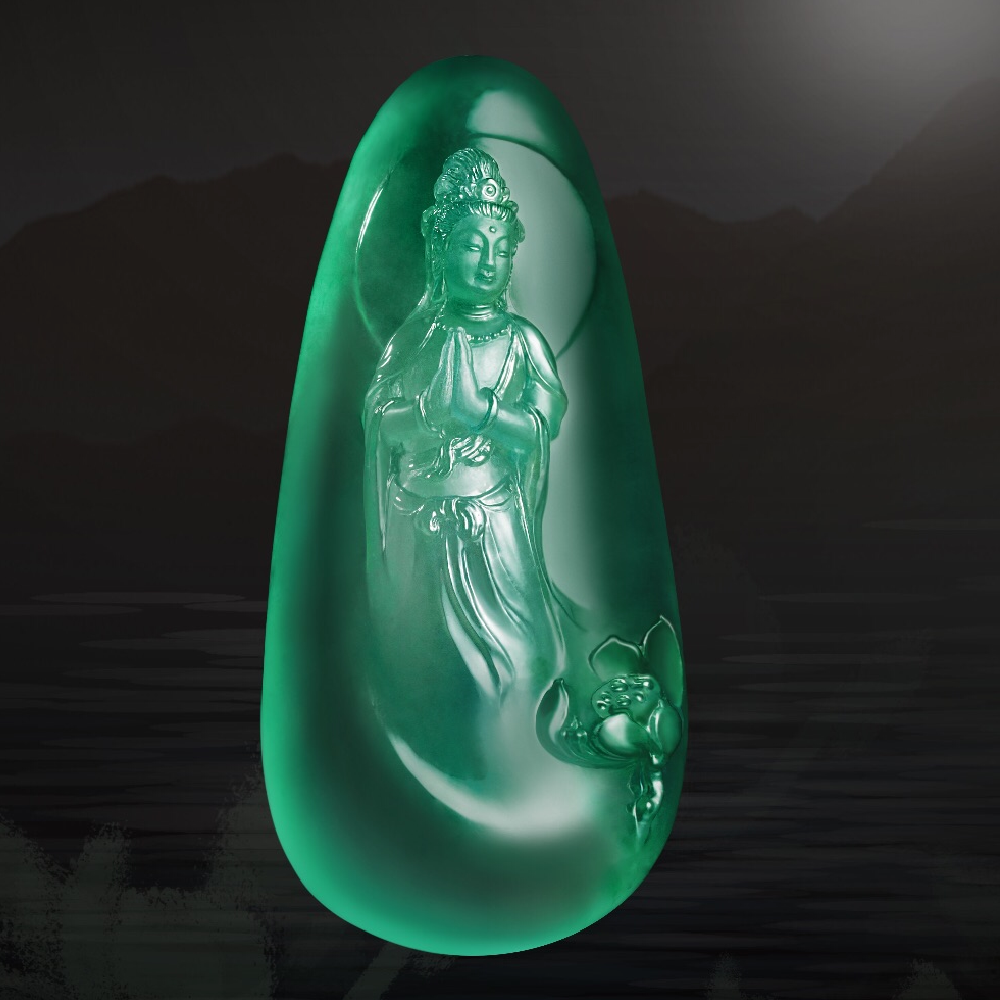 严炎坚|揭阳工艺美术师严炎坚玉雕佛像诠释现代美学