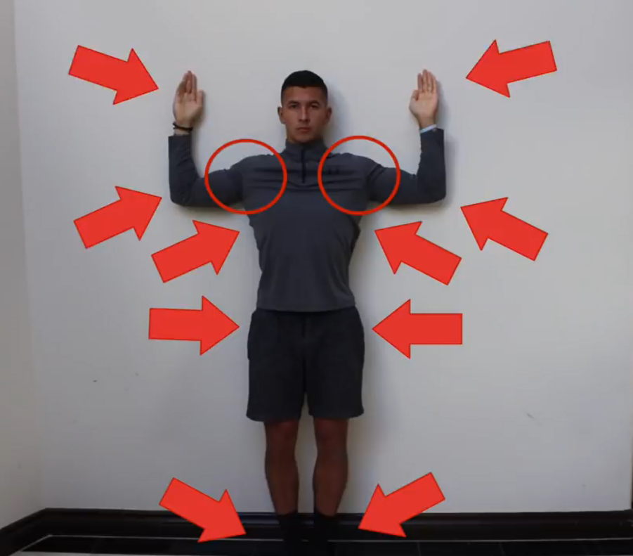 箭头的部分要贴着墙壁靠墙站地址:https://www.youtube.com/watch?