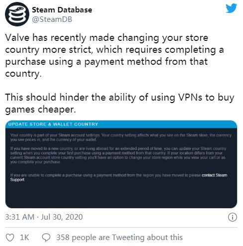 Steam玩家要哭了 G胖一个新政策 换区买便宜游戏更困难了 腾讯网