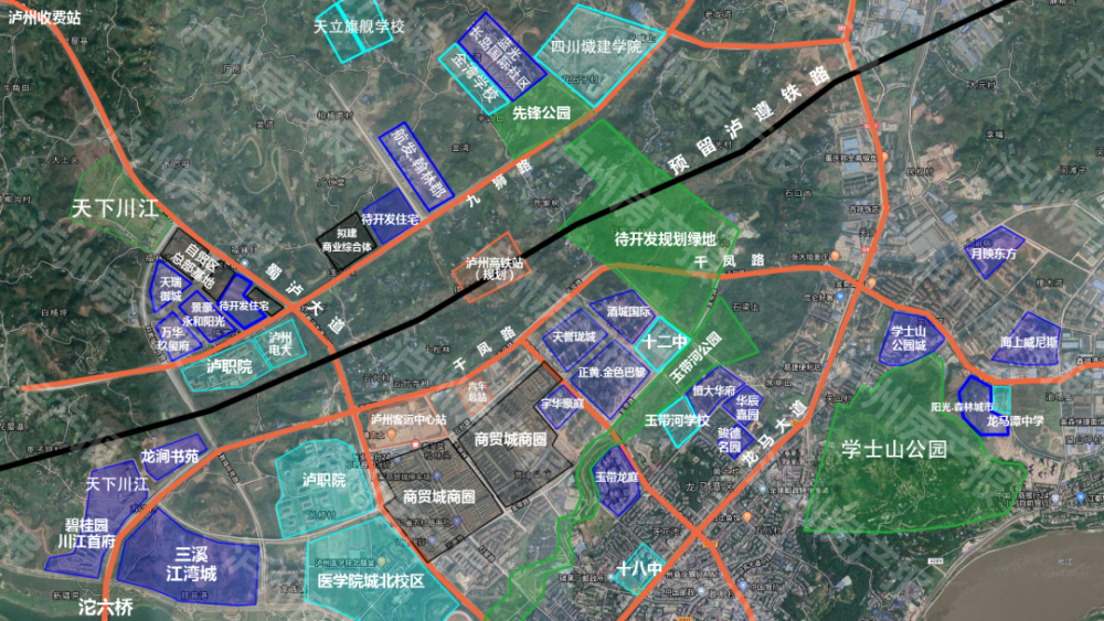 实拍泸州高铁站最新建设现场内附高清图