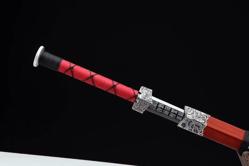 红木|镀银装-百福汉剑