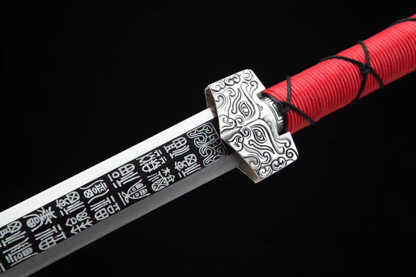 红木|镀银装-百福汉剑