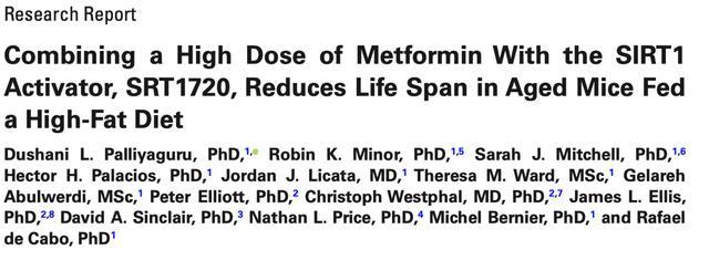 二甲双胍|前沿快讯：二甲双胍现已加入夺命套餐？看看辛克莱教授的最新成果