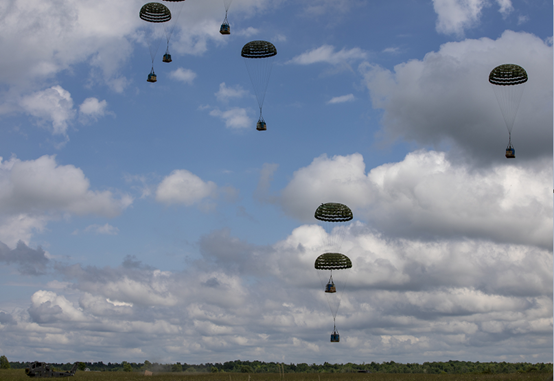 保障追踪美军国民警卫队后勤兵磨练空投物资技能