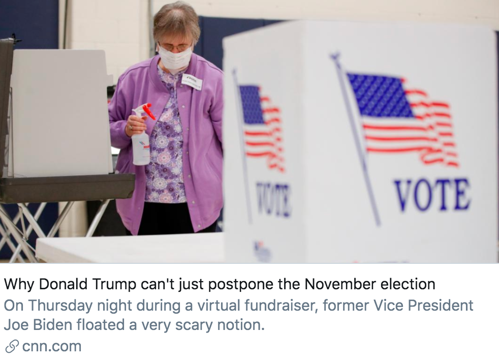 特朗普|特朗普建议推迟大选，究竟有多大可能？