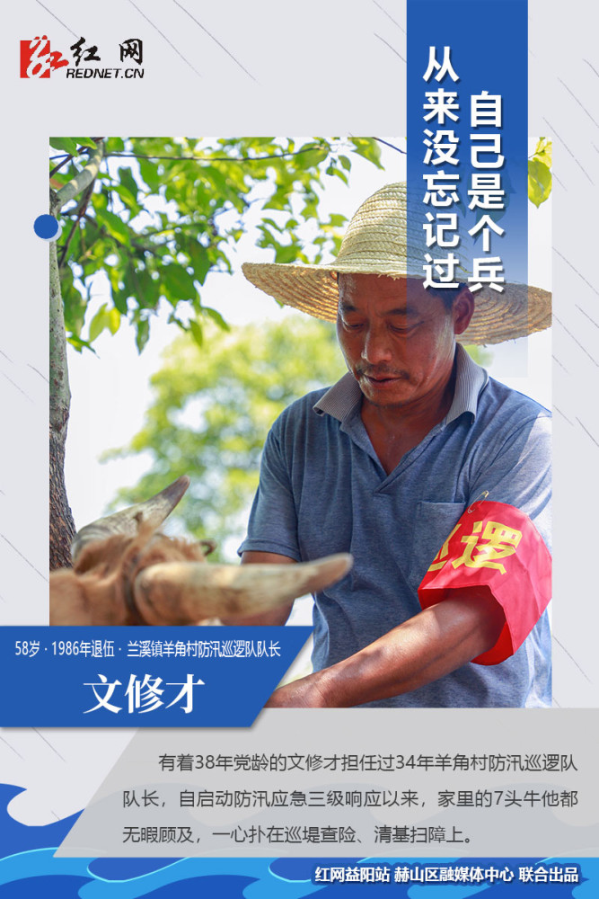 连日来,面对严峻的防汛形势,益阳市赫山区广大退伍军人冲锋在前,积极