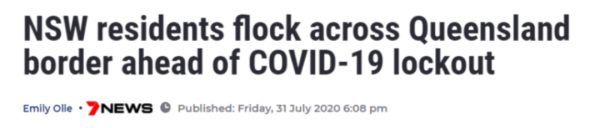 昆州|悉尼多华人区再现确诊！无数人逃往昆州！太可怕了！