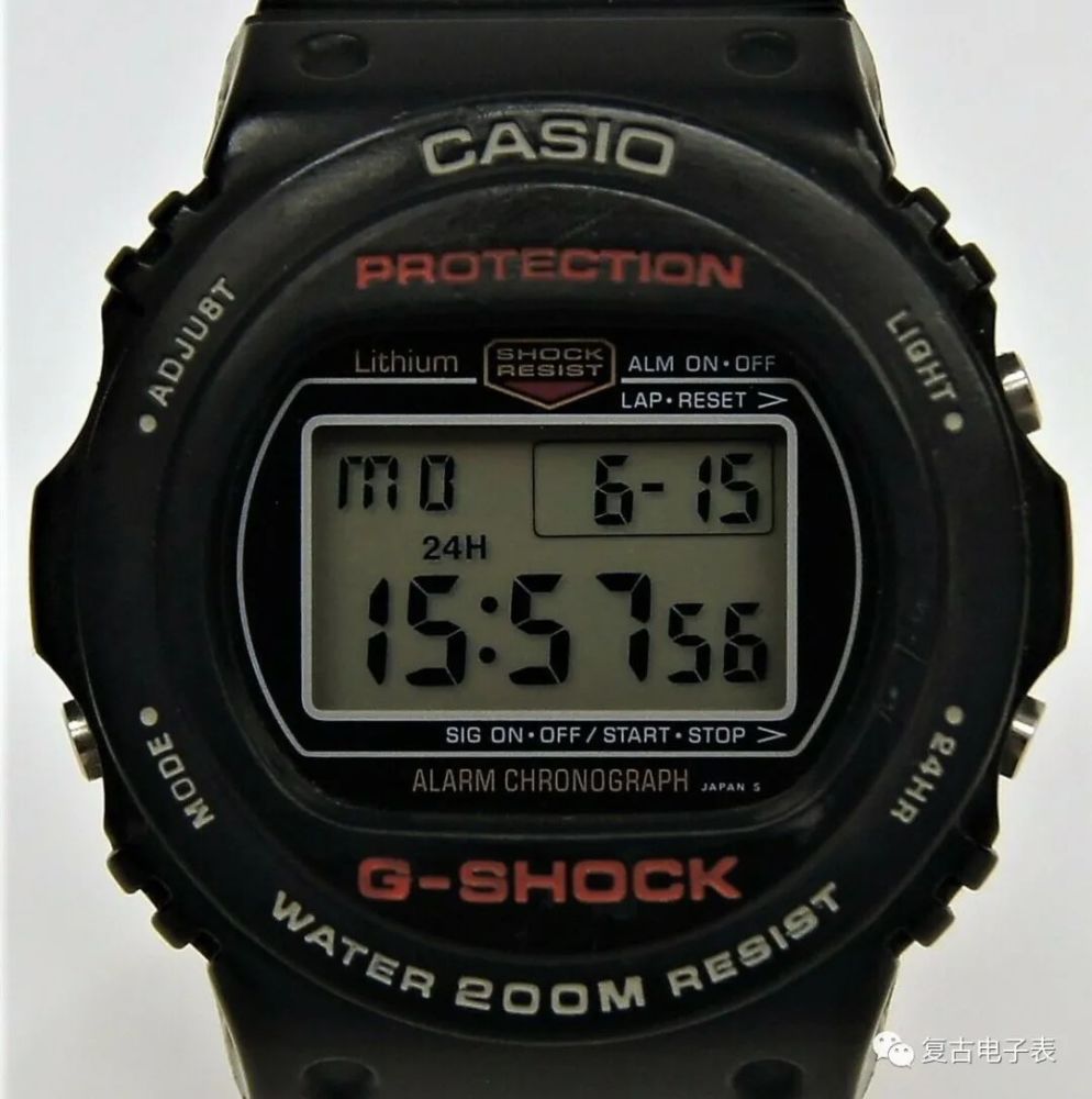 Casio G Shock 56系列前身之 圆盘外皮下的方块dw 5400 腾讯新闻