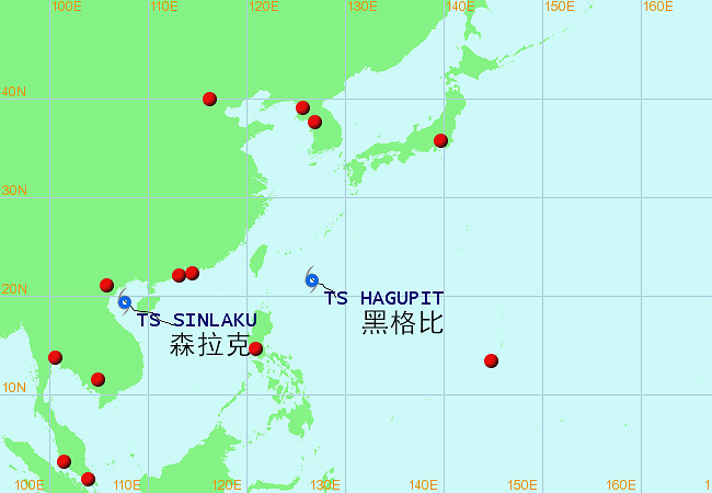 台风|1天2个台风生成，3号森拉克路径西调，4号黑格比或影响亚洲2国
