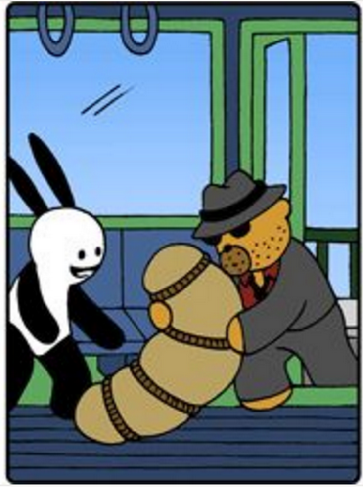 奇趣漫画:兔子帮熊老大抬东西,结果却是在"助纣为虐"