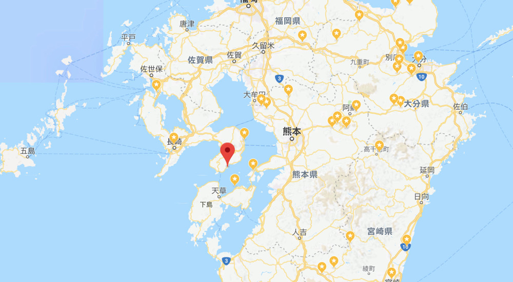 岛原和天草的地理位置