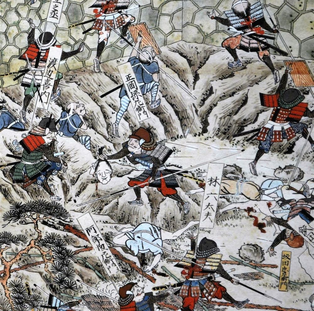 岛原之乱的幕府军攻城图