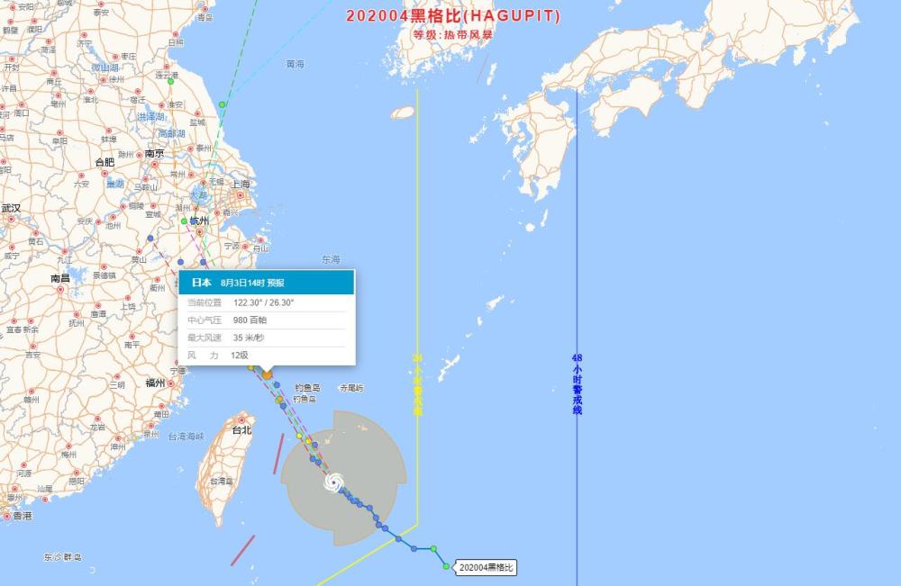 台风|4号台风黑格比会是第二个利奇马吗，能给江浙、山东带来暴雨吗？