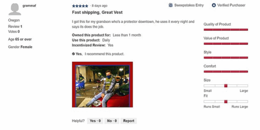 特朗普|特朗普“老年粉”指认孙子向法院纵火：他的背心还是我买的