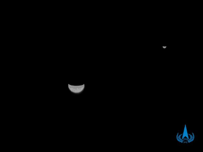 月球|旅行”天问“传回地月合影