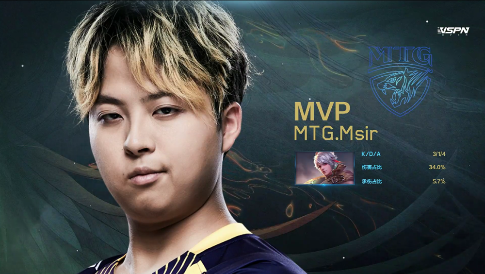KPL比分：MTG 4:1 武汉eStar轻松晋级，Xy李元芳输出秀翻全场