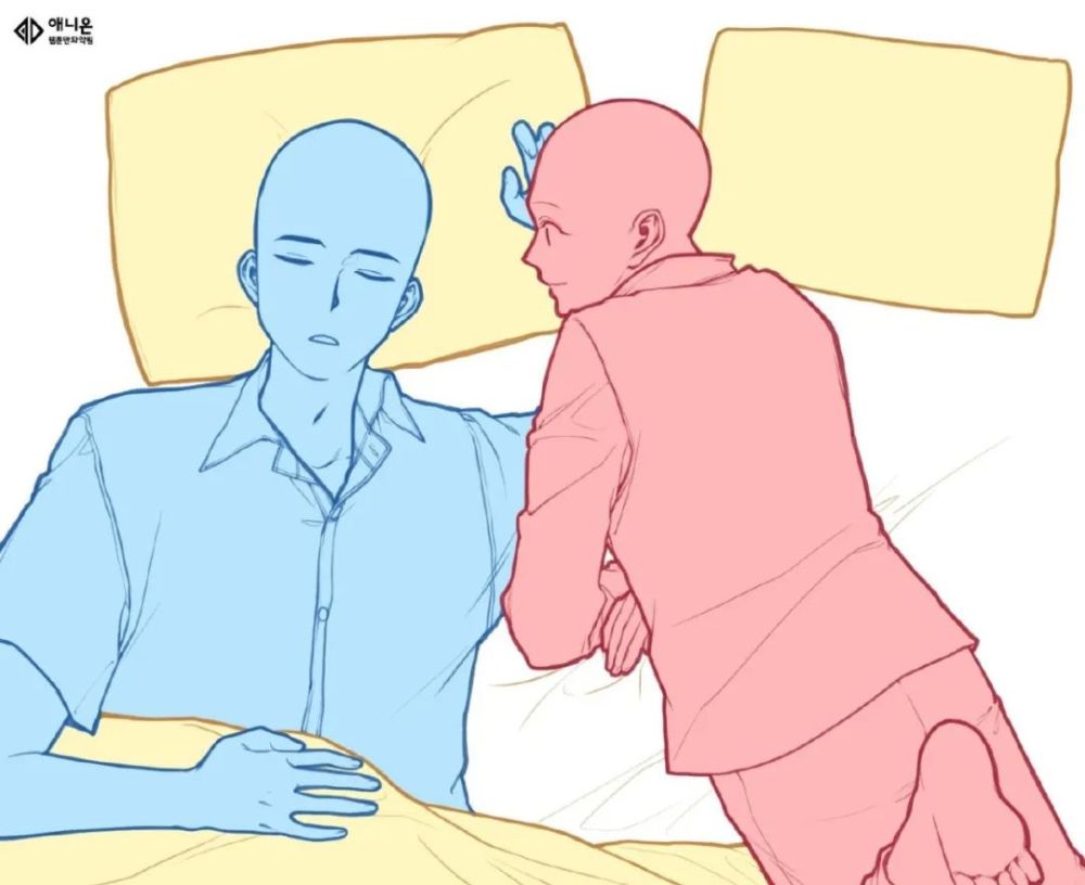 散发出平凡生活的甜甜蜜蜜来自画师 @anion_art情侣cp姿势素材参考!