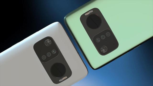 华为mate40概念图正反双屏后置4摄可拆卸比iphone11更香