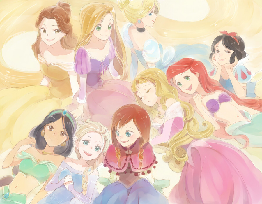 “涂鸦画风”的迪士尼公主：哭泣的艾莎、才是真正的“仙女落泪”