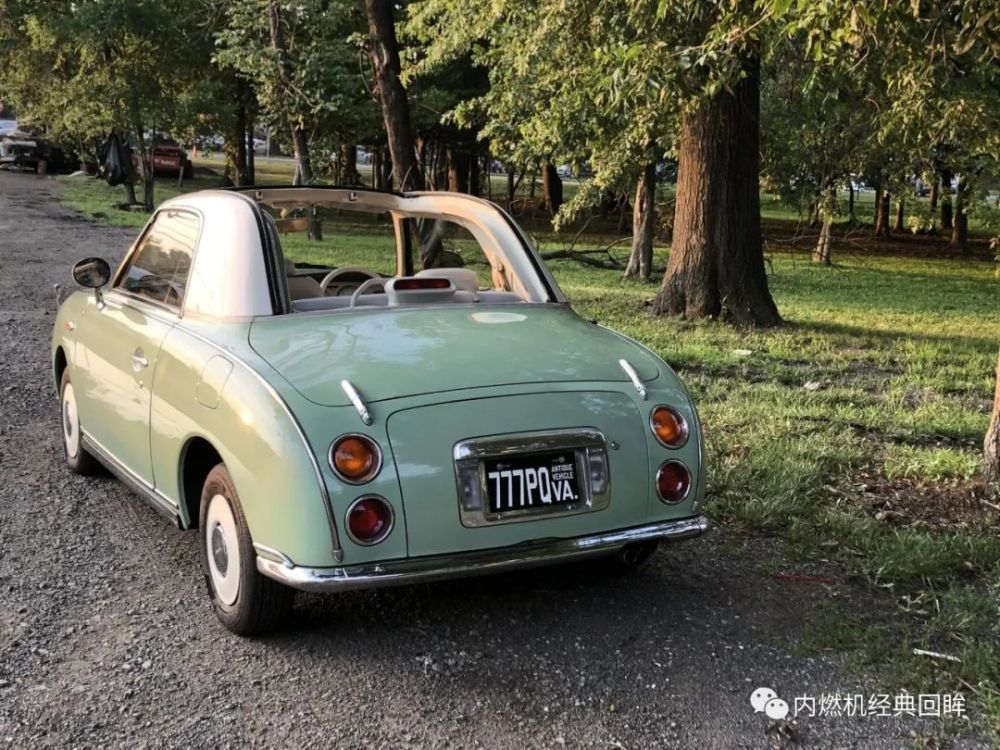 然后就是figaro(费加罗)的敞篷方式非常的特别.