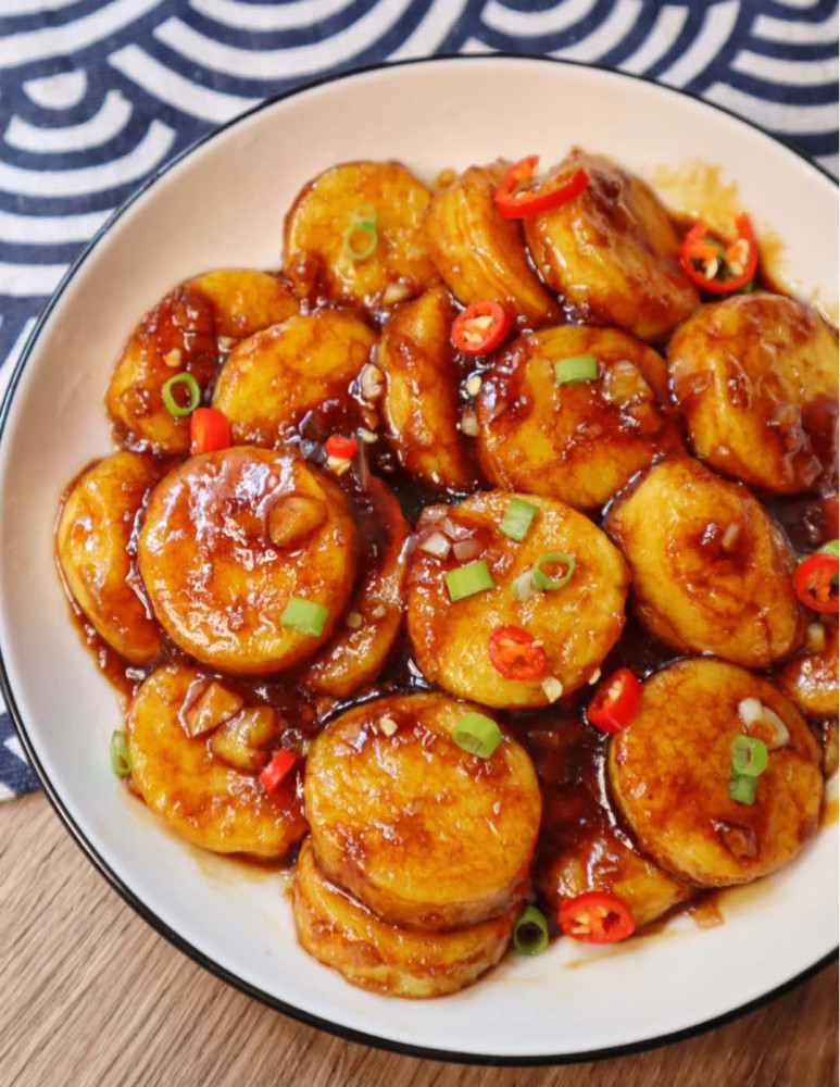 米饭杀手,好吃到舔盘子的红烧日本豆腐,入口即化,外酥里嫩