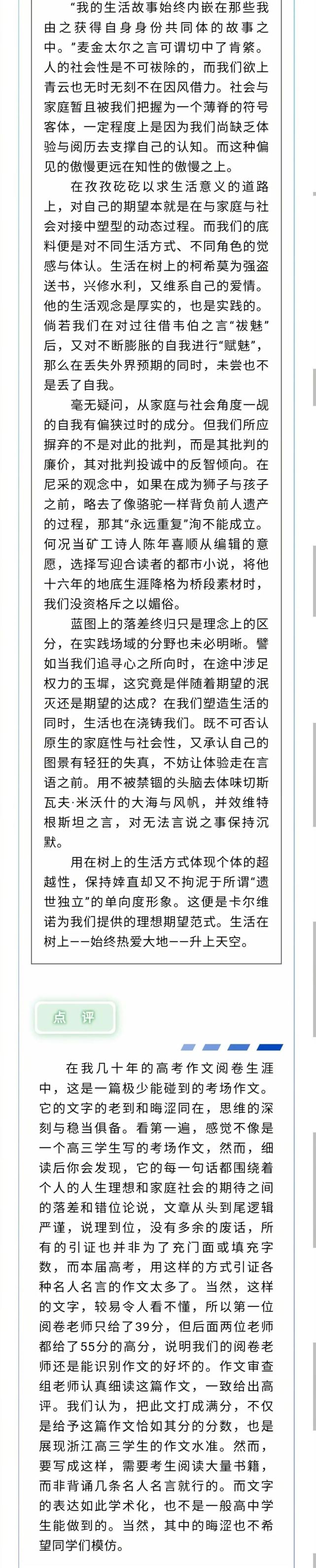 嚆矢,振翮…这篇高考满分作文火了!网友:没看懂,字都没认全!
