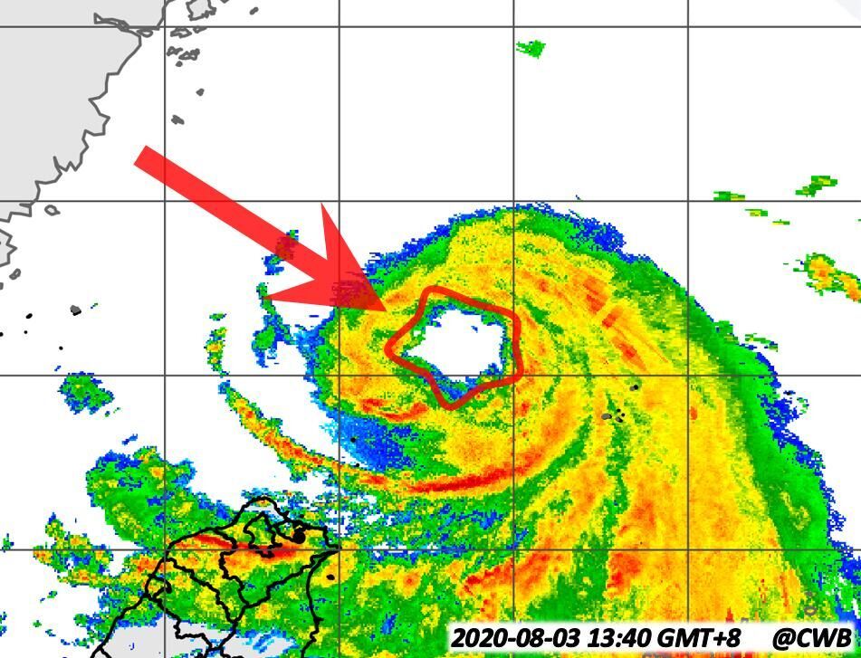 台风|怪事？黑格比突然出现“五角眼”，分析：是台风大幅增强的标志