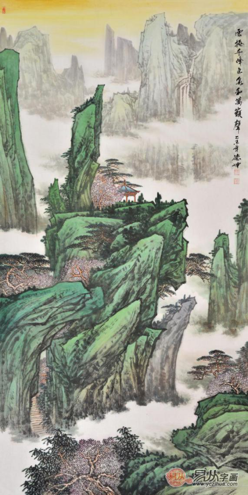 装饰字画|什么样的画既可以作走廊装饰画，又有很高的收藏价值