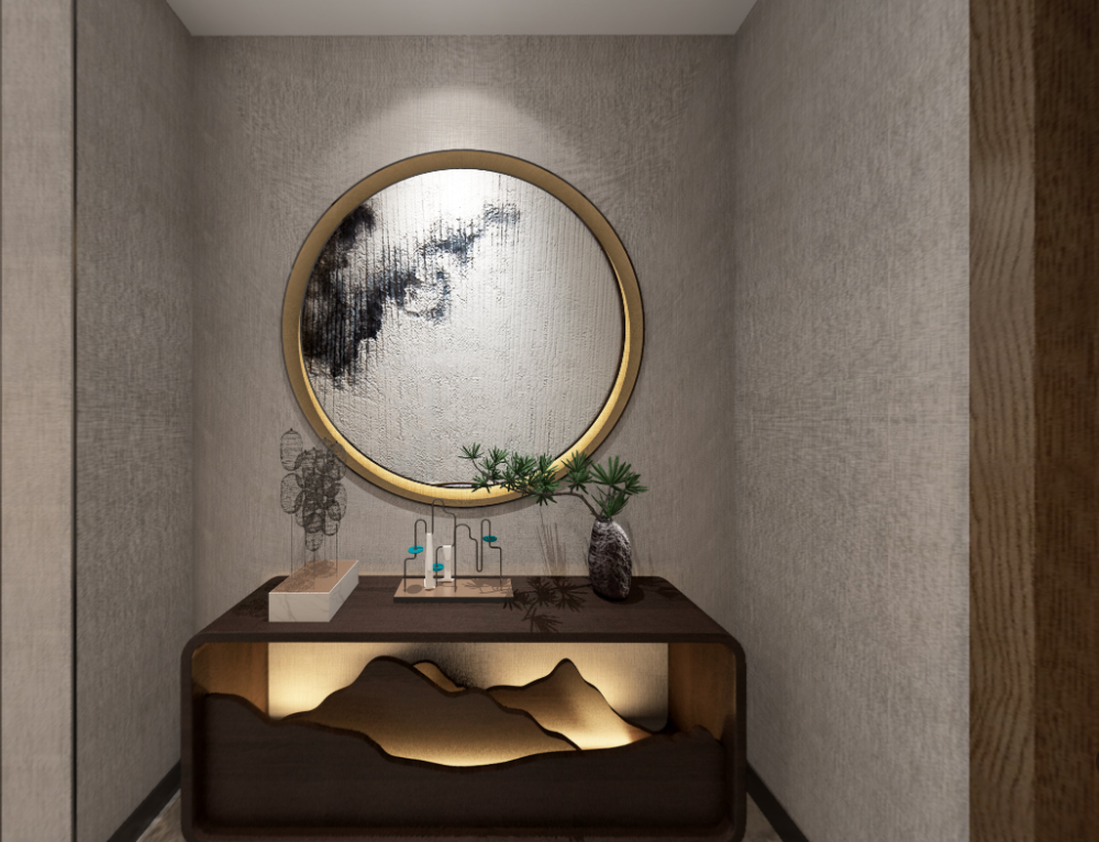 中山室内装修洲际豪庭新中式风格案例赏析 腾讯新闻