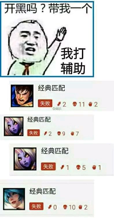 本期的表情包是辅助与ad的故事,专业辅助三十年,风琴星娜璐,锤牛日机