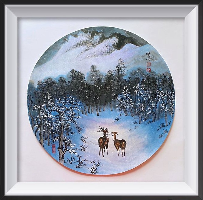 吴晓丹|书画家吴晓丹的一场水墨雪