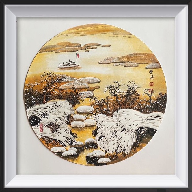 吴晓丹|书画家吴晓丹的一场水墨雪