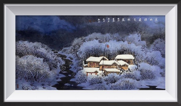 吴晓丹|书画家吴晓丹的一场水墨雪