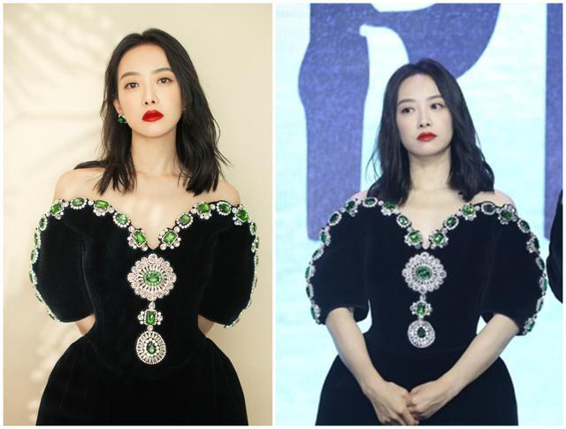 宋茜|活动造型，宋茜宝石裙变行走的花瓶，李冰冰好状态同框赵丽颖不输