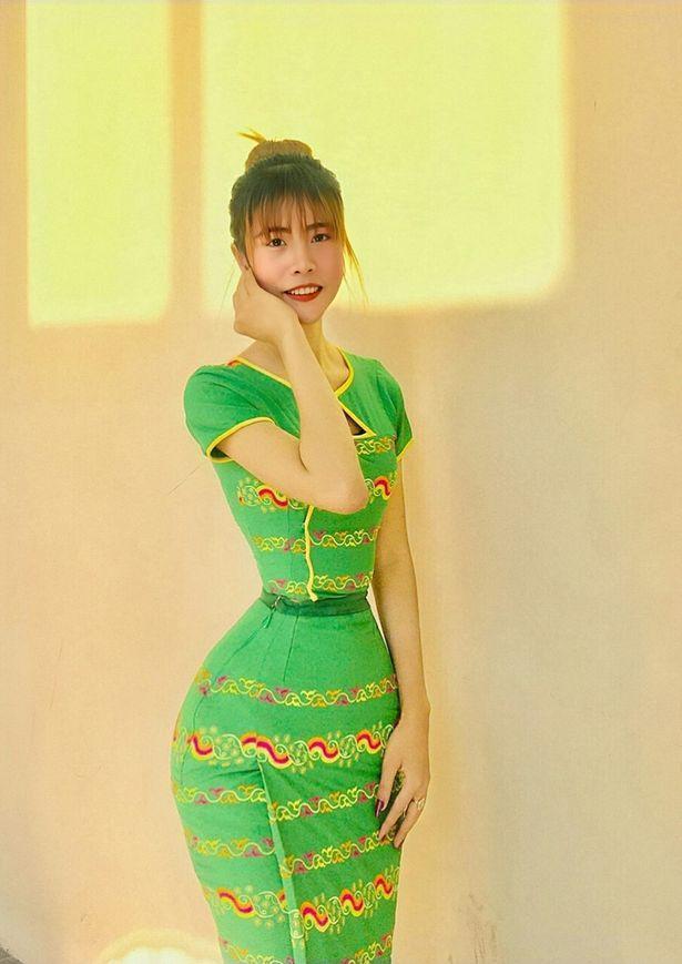 缅甸23岁女子腰围极细仅34厘米被网友质疑摘除肋骨时反驳称纯天然