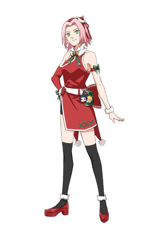 火影手游圣诞小樱进入投票阶段前五名的作品全都是精品