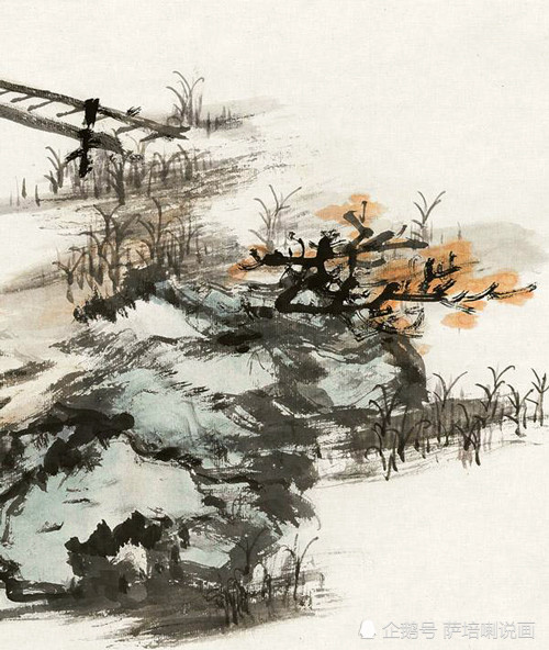 渔人罢钓归|丹青妙笔绘江湖，张大千作品《渔人罢钓归》