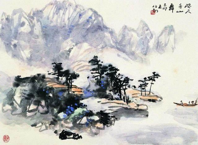 王伯敏|国画名家王伯敏山水画作品欣赏！