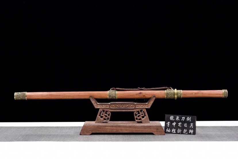 绝世武魂|唐橫刀-绝世武魂，手工锻造百炼折叠花纹钢斧刃研磨