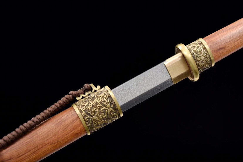 绝世武魂|唐橫刀-绝世武魂，手工锻造百炼折叠花纹钢斧刃研磨