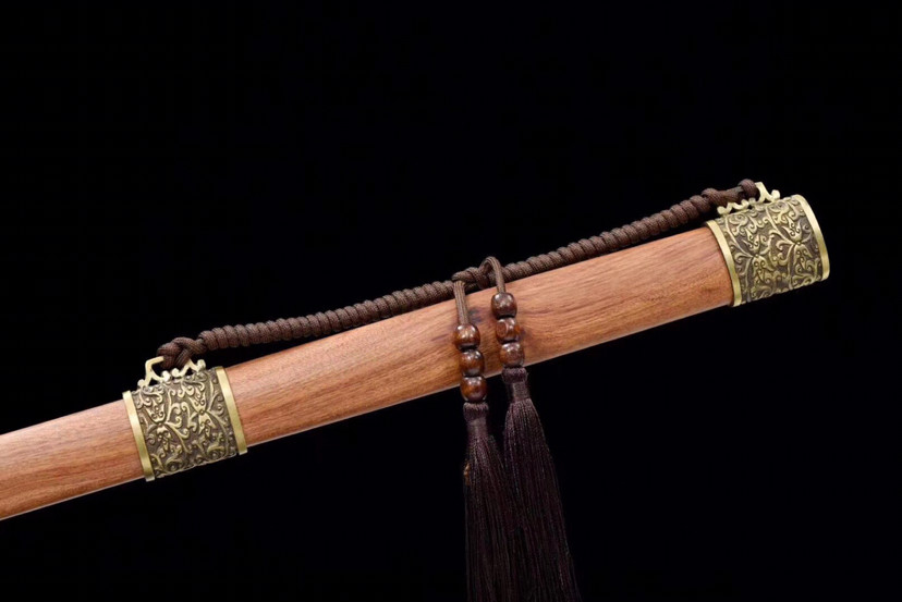 绝世武魂|唐橫刀-绝世武魂，手工锻造百炼折叠花纹钢斧刃研磨