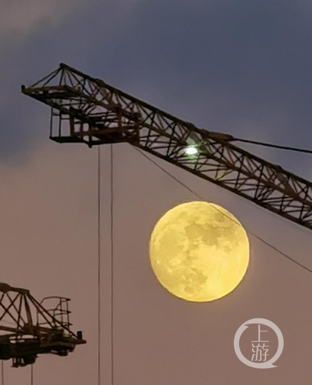 秦文 摄8月3日,武隆仙女山上的月亮.