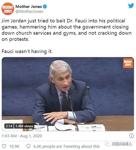 fauci|被川普批判，被议会质疑，被网友狂喷…“美国钟南山”最近不好过啊