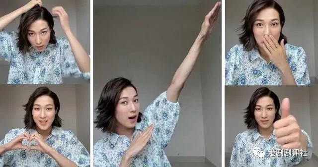 钟嘉欣|钟嘉欣清爽短发造型开直播互动 直言最喜欢TVB剧《搜神传》